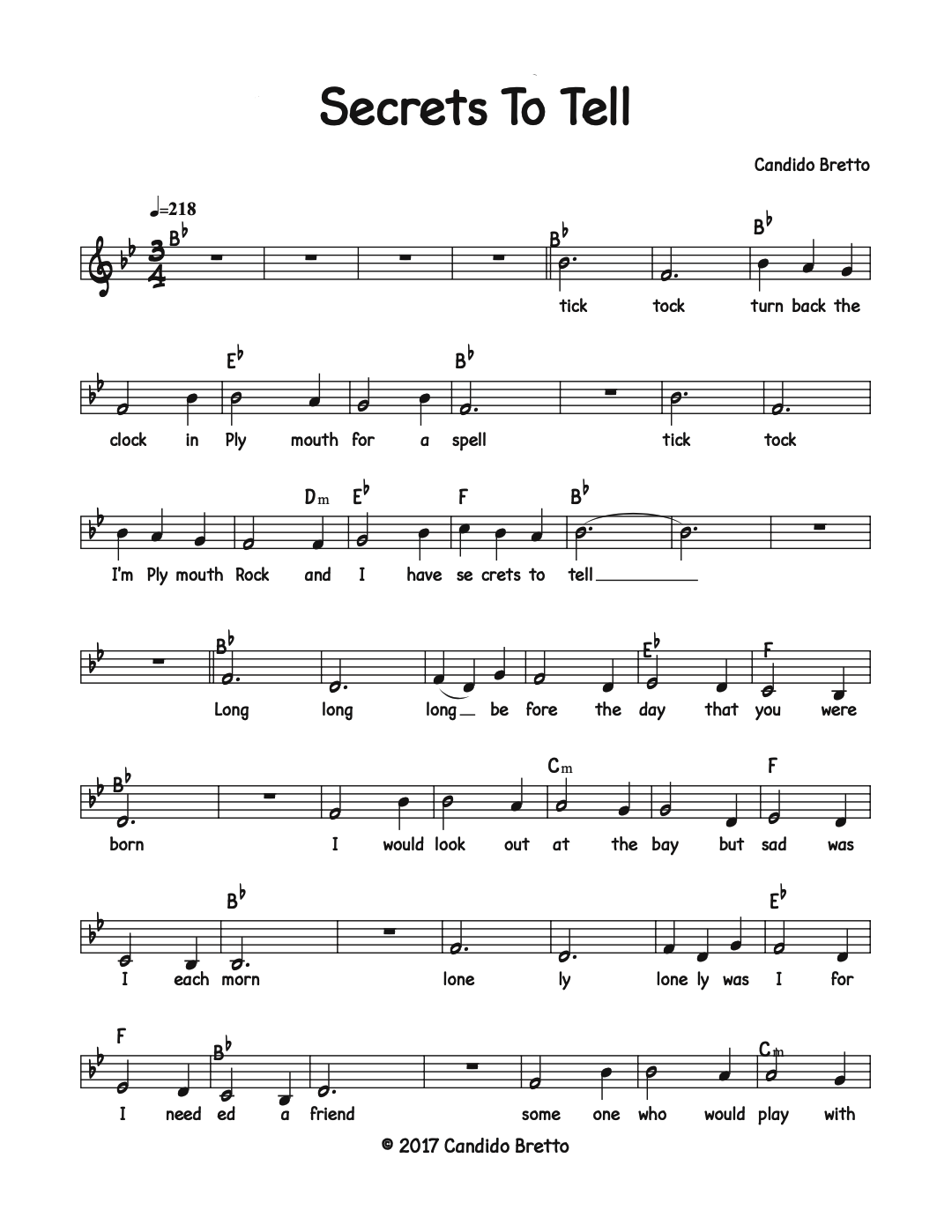 Lyrics preview page 1