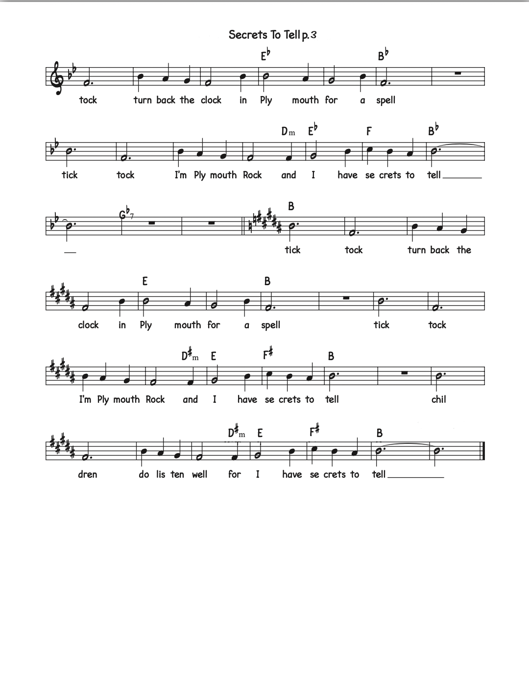 Lyrics preview page 3